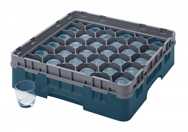 Cambro 30 Compartiments Camrack® Sink Rack 3.75" Maximum Height, Couleur : Turquoise, 30S318414