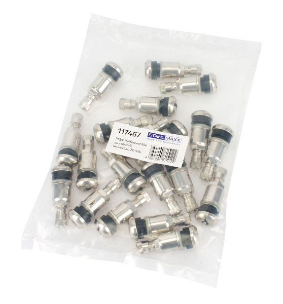 RepTools Basic valve de pneu valve métallique, universelle, 20 pièces, XXL-117467