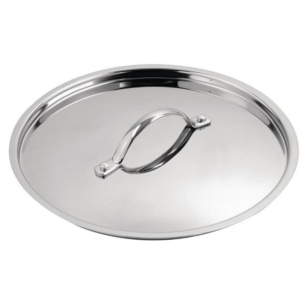 Couvercle en acier inoxydable Vogue Tri Wall 24cm, Y425