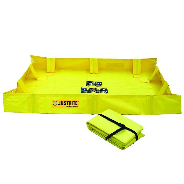 Plateau pliant Justrite QuickBerm Lite 2855, 122 x 122 x 20 cm, JEN28556YL