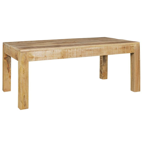 Wohnling table basse RUSTICA 110 x 60 x 47 cm bois de manguier naturel massif, WL5.085