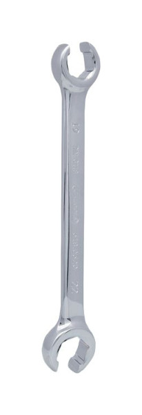 KS Tools CHROMEplus Clé à double anneau ouverte, coudée, 19x22mm, 518.0520