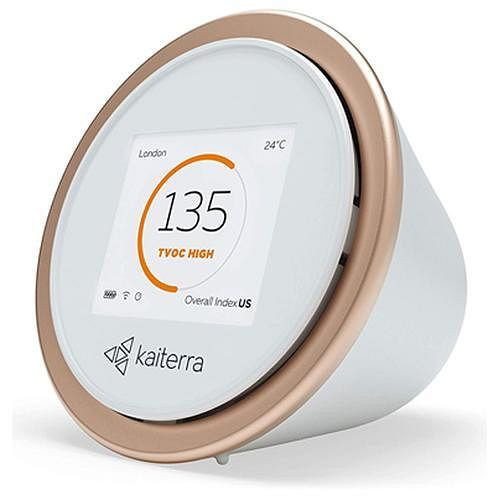 Kaiterra Laser Egg, moniteur intelligent de qualité de l'air, mesure les PM2,5 (particules et smog), le CO2 (gaz à effet de serre Co2), Egg+ Chemical