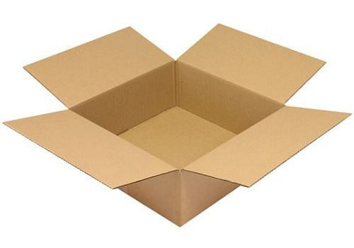 Boîte pliante en carton ondulé TransPak 1 paroi, dimensions intérieures 400 x 400 x 150 mm, qualité 1,30C, paquet de 25, 299278