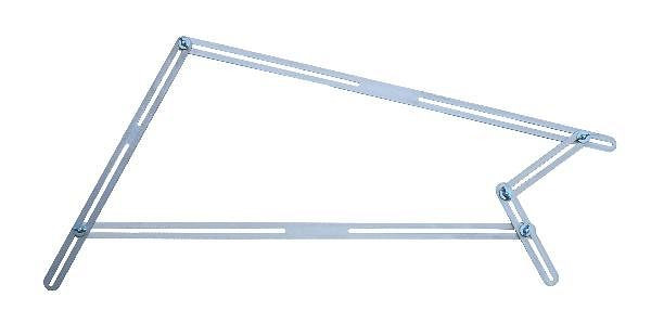 gabarit d'angle hedue avec rails en aluminium, rails en aluminium: 13, T510