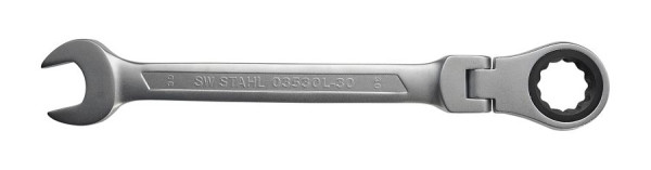 Clé mixte à cliquet SW-Stahl, 30 mm, avec articulation, 03530L-30