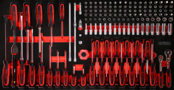 KS Tools PERFORMANCEplus jeu d'outils 146 pièces tournevis et clé à douille 1/4', 813.0146