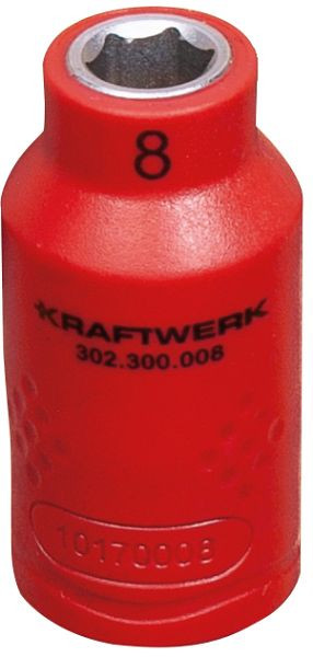 Kraftwerk Douille d'électricien 3/8" 8 mm VDE, 302.300.008