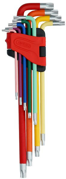 KS Tools Jeu de clés mâles Torx, extra longues, 9 pièces, 151.4760