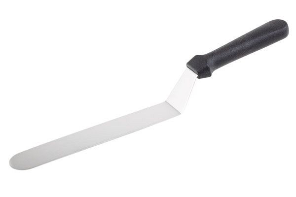 Palette d'angle APS, 24 x 4 cm, lame flexible en inox, manche en polypropylène antidérapant, noir, 88937