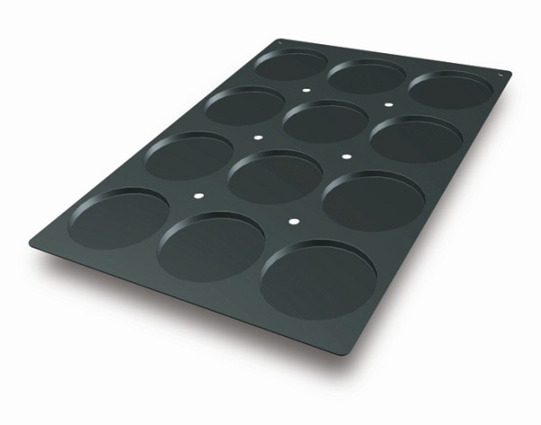 Moule à pâtisserie Schneider en silicone biscuit mini, 40 x 60 cm, Ø 120 mm, hauteur 10 mm, 115313
