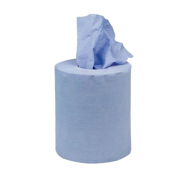 Rouleaux d'essuie-mains Jantex pour déroulement intérieur petit bleu 1 pli, UE: 12 pièces, GD728