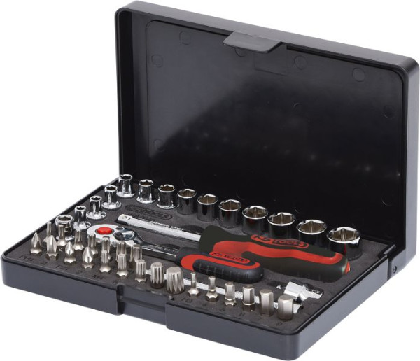 KS Tools Jeu de clés à douilles 1/4" CHROMEplus, 40 pièces, 918.0640