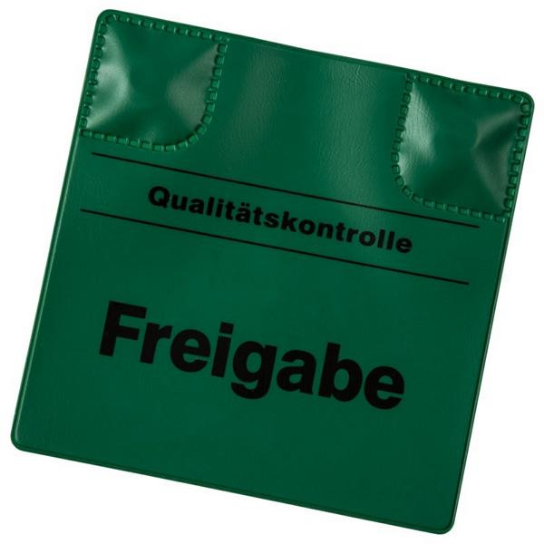 Plaquette d'identification magnétique Eichner, verte : libération, 9225-00001