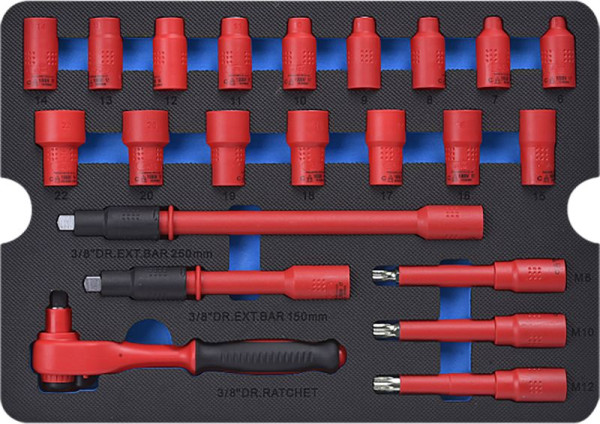 Insert d'outil SW-Stahl VDE, 22 pièces, V1000-2