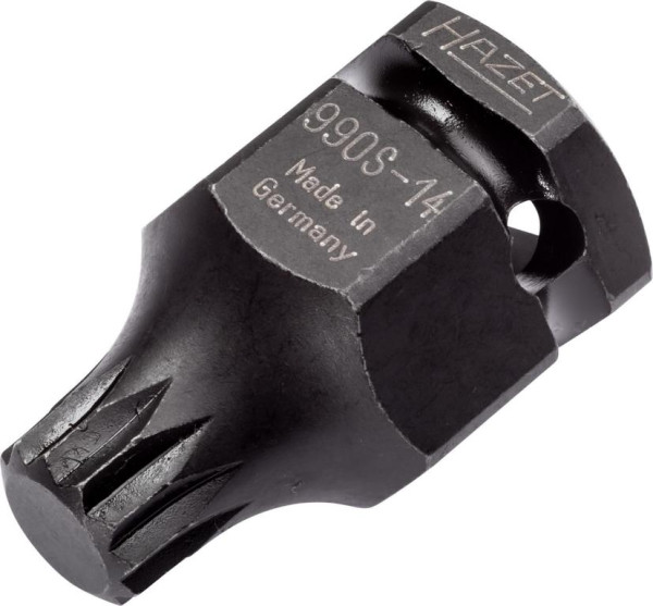 Hazet Impact Machine tournevis Douille, carré creux 12,5 mm, court, longueur de lame : 4 mm, 990S-14