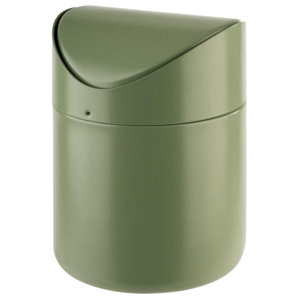 Poubelle de table APS vert fumée, Ø 12 cm, hauteur : 17 cm, avec fermeture à baïonnette, 40802