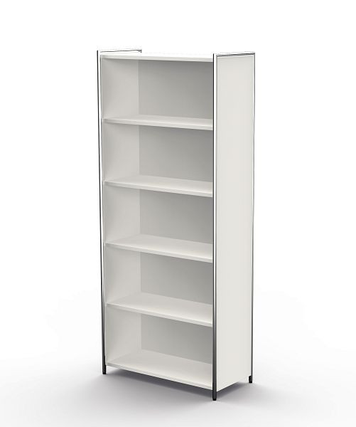 Kerkmann étagère simple pour 5 OH, Artline, L 800 x P 380 x H 1850 mm, blanc, 13734710