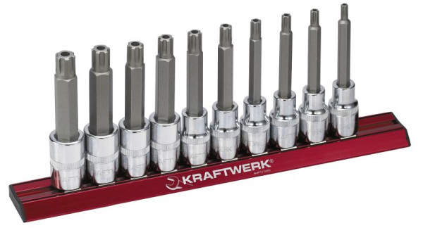 Kraftwerk Hole RIBE jeu de douilles longues, 10 pièces, 339099