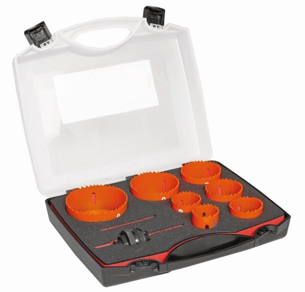 Jeu de scies cloches Bahco, 9 pièces, 3834-SET-72-35/83