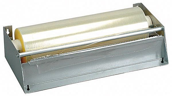 Dispositif de déchirement de film APS, 49 x 16 cm, hauteur : 9 cm, métal, largeur de film : 45 cm, pour films continus, 88287
