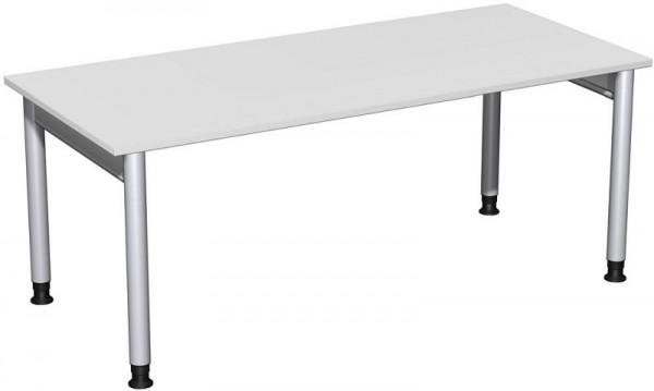 Bureau geramöbel réglable en hauteur, 1800x800x680-820, gris clair/argent, N-657146-LS