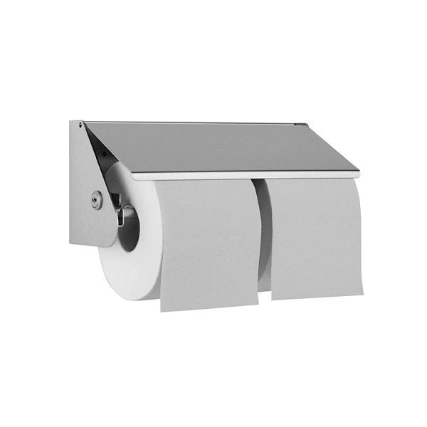 Wagner EWAR double porte-papier toilette WP149, finition satinée, 764210