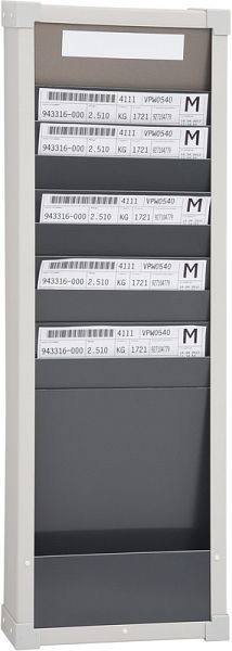 Carton Eichner, colonnes : 1, compartiments : 10, 750 x 260 x 75 mm, 9219-02000