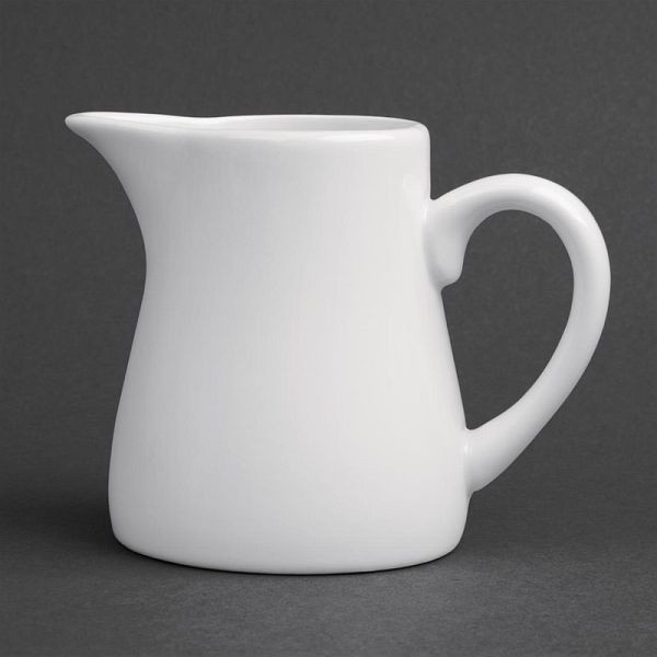 Pot à lait en porcelaine blanche OLYMPIA avec anse 17cl, UV: 6 pièces, U819