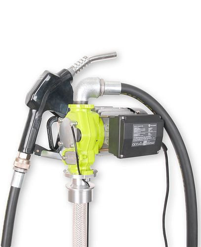 Pompe vide-fût électrique DENIOS TP 6, avec lance automatique, TT 1600 mm, 267-640