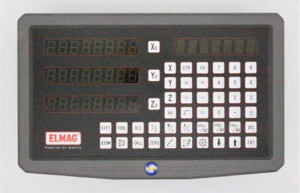 Présentoir ELMAG complet avec support pour indicateurs de position numériques SINO pour tours et fraiseuses, 88895