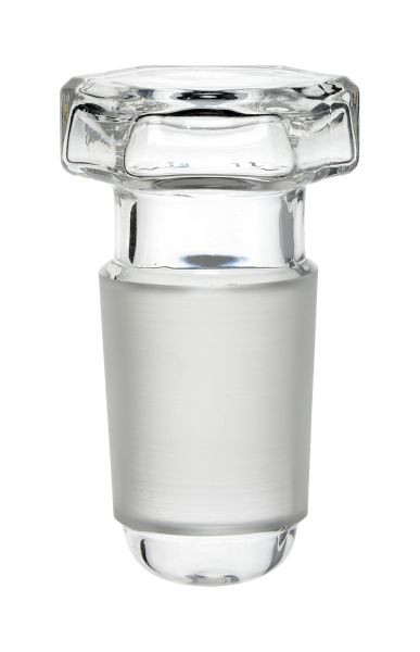 Rettberg hexagonal - bouchon creux, NS 5/13, pointu fermé (forme C), verre borosilicaté 3.3, 134039105