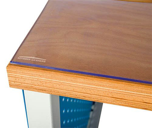 Bedrunka+Hirth Housses d'établi en PVC souple, 1500 x 750 x 4 mm, 0315754TRA
