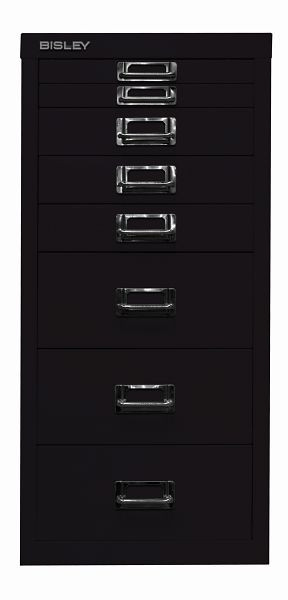 Bisley MultiDrawer ™, série 29, A4, 8 tiroirs, noir, L298633