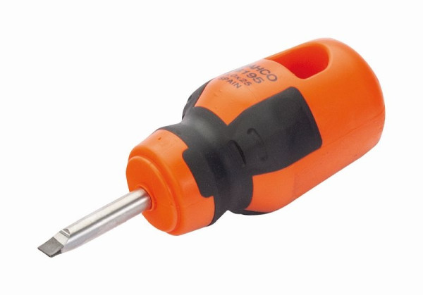 Tournevis Bahco, court, lame droite, fendu, 5,0 x 1,0 x 25 mm, B195.050.025