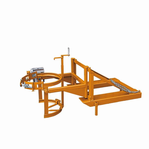 Support supérieur et inférieur de benne à baril industriel Eichinger, manivelle, 1 x baril orange pur, 22350100000000