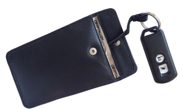 Étui à clés Eichner en cuir de haute qualité, avec feuille de protection, 9707-00336