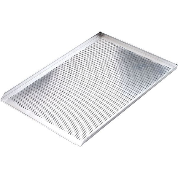 Plaque de cuisson en aluminium Stalgast, perforée épaisseur 1,5 mm, 600x400 mm, BK1064015