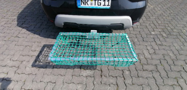 Filet de protection polyvalent pour sac arrière, couleur verte, avec caoutchoucs d'extension pour porte-bagages arrière de taille 1200 x 600 mm, 900173