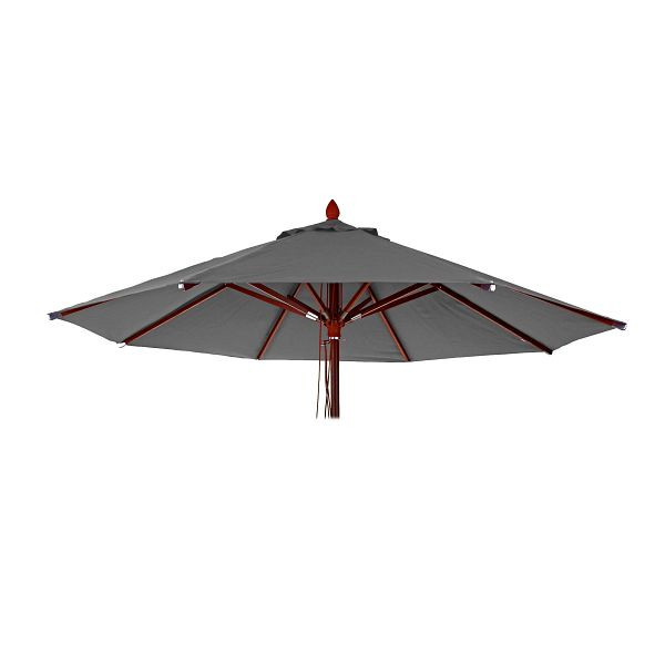 Housse de remplacement Mendler pour parasol en bois de gastronomie HWC-C57, housse de parasol, ronde Ø4m polyester 3kg, anthracite, 76670