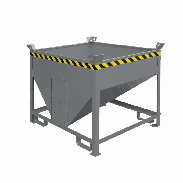 Conteneur silo industriel Eichinger avec glissière de sortie, 750 litres gris anthracite, 20541000000096