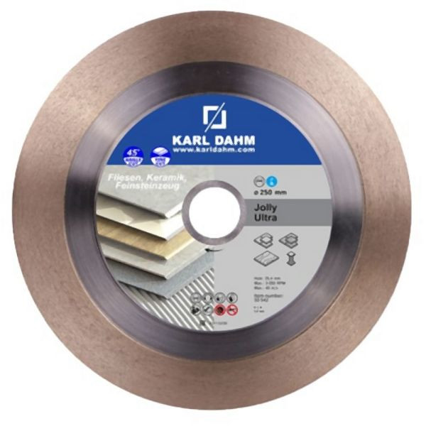Disque à tronçonner diamanté Karl Dahm Jolly-Ultra Ø 250 mm, 50542