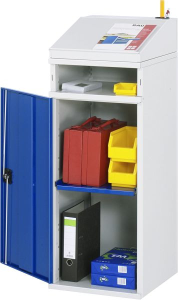 Bureau debout avec armoire latérale RAU, compartiment de rangement, 450x1110/1220x520 mm, 07-450-M01.11