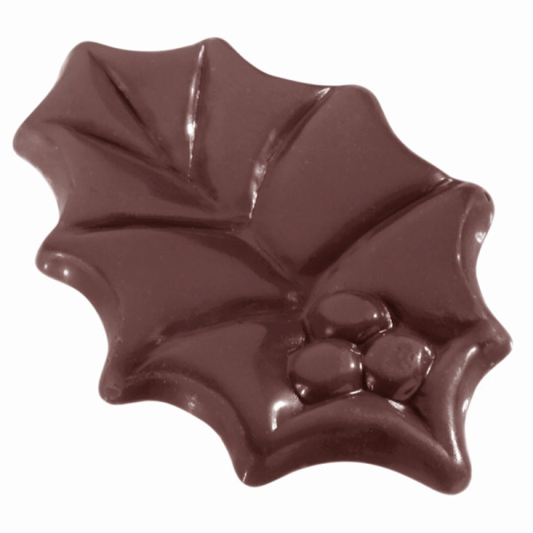 Moule à chocolat Schneider - houx, 275 x 135 x 24 mm / 57 x 32 x 10 mm, 7 g, 3 x 4 pièces, 421439