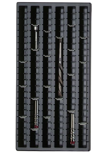 Insert d'auge KLW en plastique, largeur 300 mm x profondeur 446 mm, largeur d'auge : 29 mm, 15 / 45-30-30