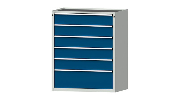 Armoire à tiroirs pour établis ANKE, modèle 4003 V, 1060 x 675 x 1280 mm, RAL 7035/5010, baignoire, 611.504