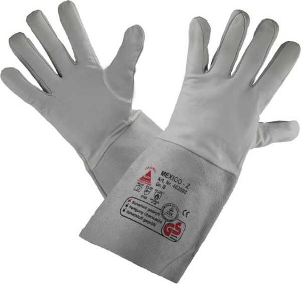 Hase Safety MEXICO- Z-35 R, Gants de sécurité à 5 prises pour soudeurs, taille : 9, UE : 10 paires, 403000-9