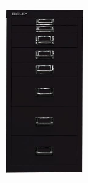 Bisley MultiDrawer™, série 29, DIN A4, 8 tiroirs, noir, L298633