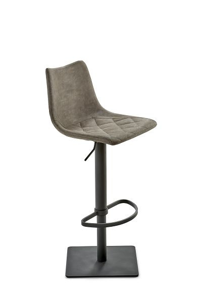 Mayer Sitzmöbel myTOBY, housse de siège en cuir synthétique PU boue vintage, cadre noir, 1275_03_545