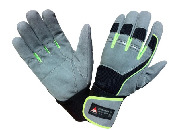 Hase Safety STOCKHOLM, gants de montage, velcro de haute qualité, spandex, taille : 10, UE : 10 paires, 423000-10